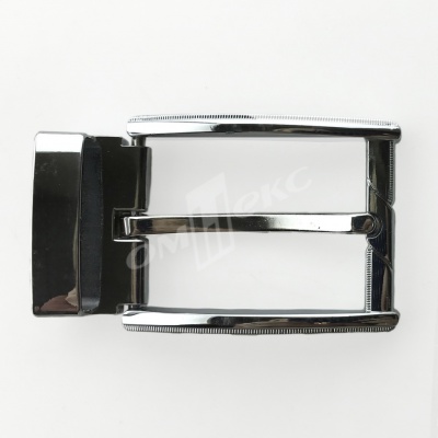 Пряжка металлическая для мужского ремня 845005А#2 (шир.ремня 40 мм), цв.-никель - купить в Екатеринбурге. Цена: 110.29 руб.