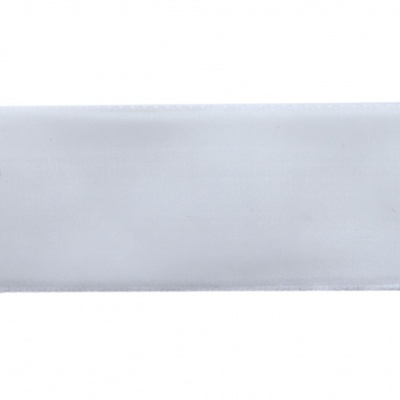 Лента бархатная нейлон, шир.25 мм, (упак. 45,7м), цв.01-белый - купить в Екатеринбурге. Цена: 981.09 руб.