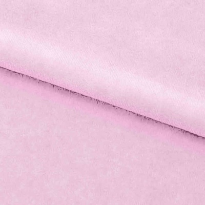 Велюр JS LIGHT 1, 220 гр/м2, шир.150 см, (3,3 м/кг), цвет бл.розовый - купить в Екатеринбурге. Цена 1 055.34 руб.