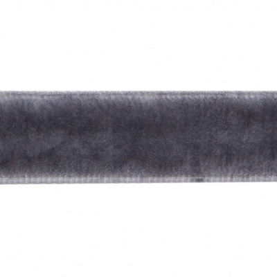 Лента бархатная нейлон, шир.12 мм, (упак. 45,7м), цв.189-т.серый - купить в Екатеринбурге. Цена: 457.61 руб.