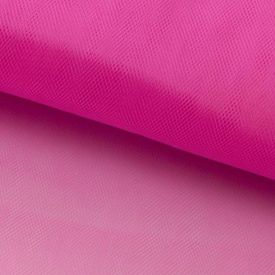 Фатин матовый 16-31, 12 гр/м2, шир.300см, цвет барби розовый - купить в Екатеринбурге. Цена 100.92 руб.
