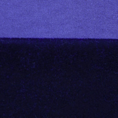 Бархат стрейч №14, 240 гр/м2, шир.160 см, (2,6 м/кг), цвет т.синий - купить в Екатеринбурге. Цена 740.88 руб.