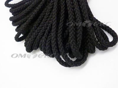 Шнур В-035 4 мм круп.плетение 100 м черный - купить в Екатеринбурге. Цена: 156.40 руб.