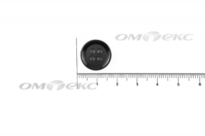 51400/15 мм (4 пр) черные пуговицы - купить в Екатеринбурге. Цена: 0.67 руб.