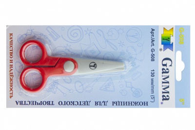 Ножницы G-508 детские 130 мм - купить в Екатеринбурге. Цена: 118.32 руб.