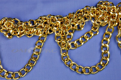 Цепь металл декоративная №11 (17*13) золото (10+/-1 м)  - купить в Екатеринбурге. Цена: 1 341.87 руб.