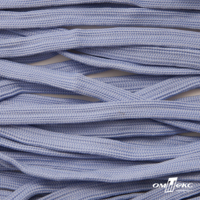 Шнур плетеный (плоский) d-12 мм, (уп.90+/-1м), 100% полиэстер, цв.259 - голубой - купить в Екатеринбурге. Цена: 8.62 руб.