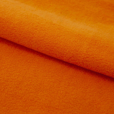 Флис DTY 16-1358, 250 г/м2, шир. 150 см, цвет оранжевый - купить в Екатеринбурге. Цена 640.46 руб.