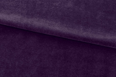 Бархат стрейч, 240 гр/м2, шир.160см, (2,4 м/кг), цвет 27/фиолет - купить в Екатеринбурге. Цена 886.02 руб.