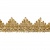 Тесьма металлизированная 0384-0240, шир. 40 мм/уп. 25+/-1 м, цвет золото - купить в Екатеринбурге. Цена: 490.74 руб.