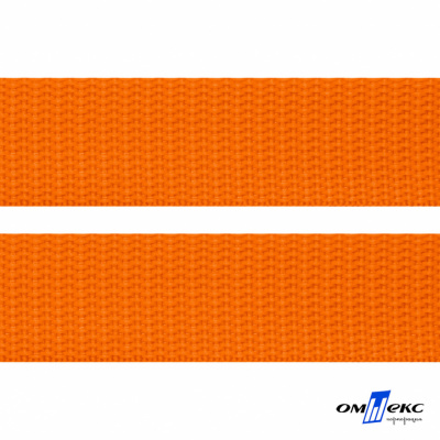 Оранжевый- цв.523 -Текстильная лента-стропа 550 гр/м2 ,100% пэ шир.40 мм (боб.50+/-1 м) - купить в Екатеринбурге. Цена: 637.68 руб.
