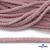 Шнур плетеный d-6 мм круглый, 70% хлопок 30% полиэстер, уп.90+/-1 м, цв.1087-розовый - купить в Екатеринбурге. Цена: 588 руб.