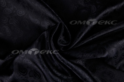 Ткань подкладочная жаккард Р14098, чёрный, 85 г/м2, шир. 150 см, 230T - купить в Екатеринбурге. Цена 166.45 руб.