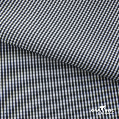 Ткань сорочечная Клетка Виши, 115 г/м2, 58% пэ,42% хл, шир.150 см, цв.6-черный, (арт.111) - купить в Екатеринбурге. Цена 306.69 руб.