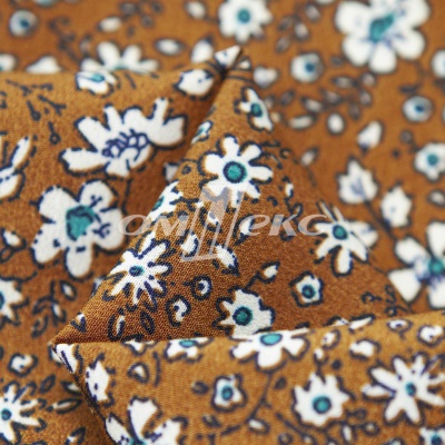 Плательная ткань "Фламенко" 11.1, 80 гр/м2, шир.150 см, принт растительный - купить в Екатеринбурге. Цена 239.03 руб.