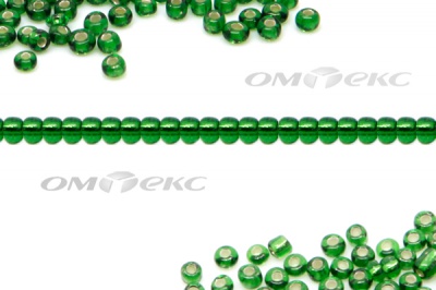 Бисер (SL) 11/0 ( упак.100 гр) цв.27В - зелёный - купить в Екатеринбурге. Цена: 53.34 руб.
