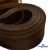 Регилиновая лента, шир.65мм, (уп.25 ярд), цв.- коричневый - купить в Екатеринбурге. Цена: 499.43 руб.