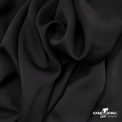 Ткань плательная Габриэль 100% полиэстер,140 (+/-10) гр/м2, шир. 150 см, цв. черный BLACK - купить в Екатеринбурге. Цена 248.37 руб.