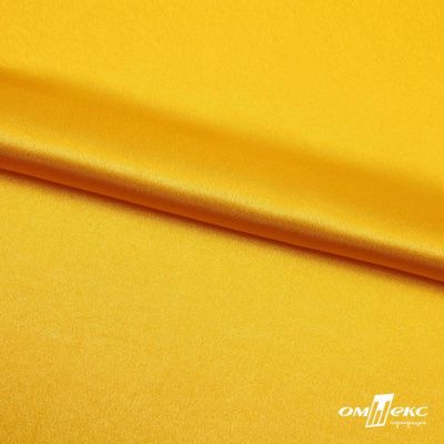 Поли креп-сатин 13-0859, 125 (+/-5) гр/м2, шир.150см, цвет жёлтый - купить в Екатеринбурге. Цена 155.57 руб.