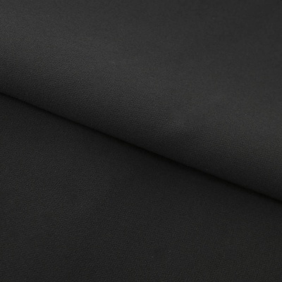 Костюмная ткань "Элис", 220 гр/м2, шир.150 см, цвет чёрный - купить в Екатеринбурге. Цена 308 руб.
