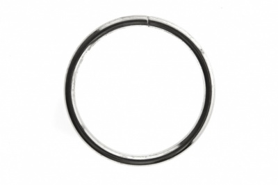 Кольцо металлическое №40 мм, цв.-никель - купить в Екатеринбурге. Цена: 4.45 руб.