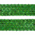 Тесьма с пайетками D4, шир. 35 мм/уп. 25+/-1 м, цвет зелёный - купить в Екатеринбурге. Цена: 1 308.30 руб.