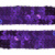 Тесьма с пайетками 12, шир. 20 мм/уп. 25+/-1 м, цвет фиолет - купить в Екатеринбурге. Цена: 778.19 руб.