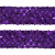 Тесьма с пайетками 12, шир. 35 мм/уп. 25+/-1 м, цвет фиолет - купить в Екатеринбурге. Цена: 1 308.30 руб.