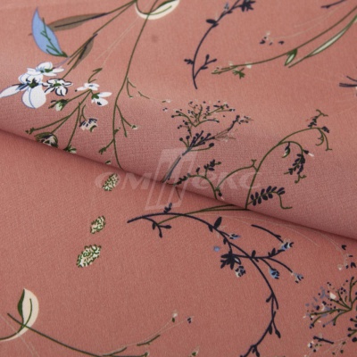 Плательная ткань "Фламенко" 2.1, 80 гр/м2, шир.150 см, принт растительный - купить в Екатеринбурге. Цена 311.05 руб.