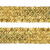 Тесьма с пайетками D16, шир. 35 мм/уп. 25+/-1 м, цвет золото - купить в Екатеринбурге. Цена: 1 281.60 руб.