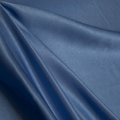Поли креп-сатин 16-4132, 125 (+/-5) гр/м2, шир.150см, цвет голубой - купить в Екатеринбурге. Цена 155.57 руб.