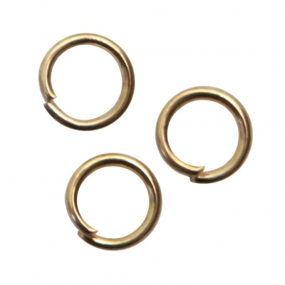 Кольцо  соединительное для бижутерии 5 мм, цв.-золото - купить в Екатеринбурге. Цена: 0.44 руб.