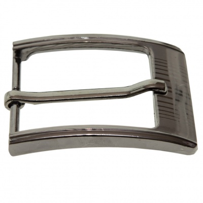 Пряжка металлическая для мужского ремня SC035#7 (шир.ремня 40 мм), цв.-тем.никель - купить в Екатеринбурге. Цена: 43.93 руб.