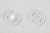 Кнопки пришивные пластиковые 13 мм, блистер 24шт, цв.-прозрачные - купить в Екатеринбурге. Цена: 62.27 руб.