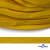 Шнур плетеный (плоский) d-12 мм, (уп.90+/-1м), 100% полиэстер, цв.269 - жёлтый - купить в Екатеринбурге. Цена: 8.62 руб.