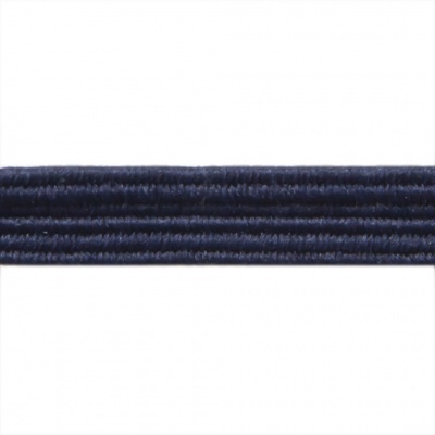 Резиновые нити с текстильным покрытием, шир. 6 мм ( упак.30 м/уп), цв.- 117-т.синий - купить в Екатеринбурге. Цена: 152.05 руб.