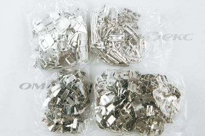 Крючки брючные 4 шипа "Стром" 144 шт. никель - купить в Екатеринбурге. Цена: 383.97 руб.