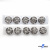 119-01 Кнопки пришивные декоративные металл 21 мм, цв.-никель - купить в Екатеринбурге. Цена: 21.54 руб.