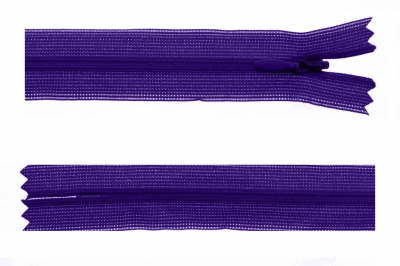 Молния потайная Т3 866, 20 см, капрон, цвет фиолетовый - купить в Екатеринбурге. Цена: 5.27 руб.