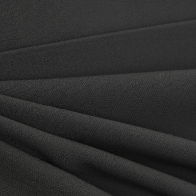 Костюмная ткань "Элис", 200 гр/м2, шир.150см, цвет чёрный - купить в Екатеринбурге. Цена 306.20 руб.