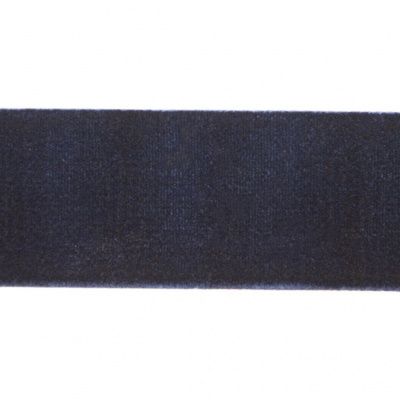 Лента бархатная нейлон, шир.25 мм, (упак. 45,7м), цв.180-т.синий - купить в Екатеринбурге. Цена: 800.84 руб.