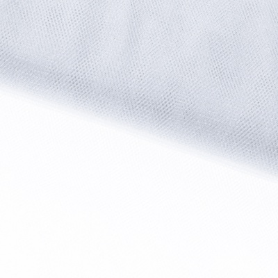 Трикотажное полотно Тюль Кристалл, 100% полиэфир, 16-01/белый, 15гр/м2, шир.160см. - купить в Екатеринбурге. Цена 128.39 руб.
