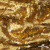 Трикотажное полотно, Сетка с пайетками,188 гр/м2, шир.140 см, цв.-тем.золото (#51) - купить в Екатеринбурге. Цена 505.15 руб.