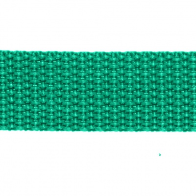 Стропа текстильная, шир. 25 мм (в нам. 50+/-1 ярд), цвет яр.зелёный - купить в Екатеринбурге. Цена: 397.52 руб.