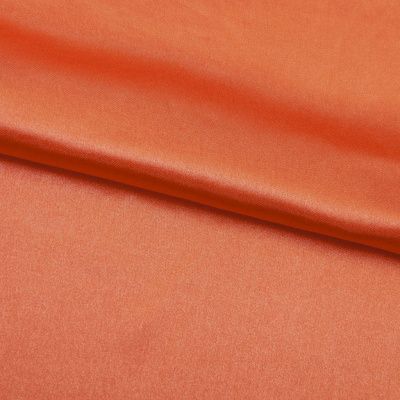 Поли креп-сатин 18-1445, 120 гр/м2, шир.150см, цвет оранжевый - купить в Екатеринбурге. Цена 155.57 руб.