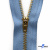 Молнии джинсовые металл т-4, 18 см латунь (YG), цв.-деним (231) - купить в Екатеринбурге. Цена: 21.57 руб.