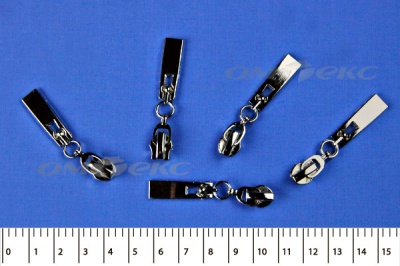 Слайдер декоративный, металлический №1/спираль Т7/никель - купить в Екатеринбурге. Цена: 6.29 руб.