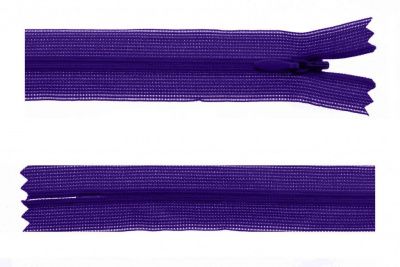 Молния потайная Т3 866, 50 см, капрон, цвет фиолетовый - купить в Екатеринбурге. Цена: 8.62 руб.