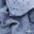 Ткань Муслин принт, 100% хлопок, 125 гр/м2, шир. 140 см, #2308 цв. 69 серо-голубой с цветком - купить в Екатеринбурге. Цена 413.11 руб.