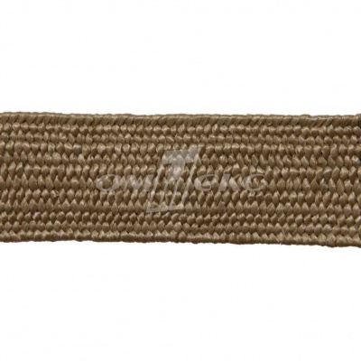 Тесьма отделочная полипропиленовая плетеная эластичная #2, шир. 40мм, цв.- соломенный - купить в Екатеринбурге. Цена: 51.51 руб.